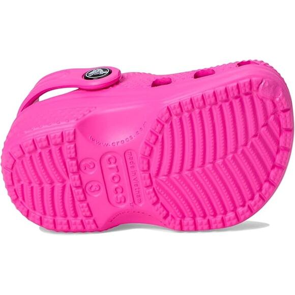 NWT Crocs Classic Clogs Kids Pink Crush Size 2M US Unisex Toddler/Little/Big Kid - Picture 4 of 7